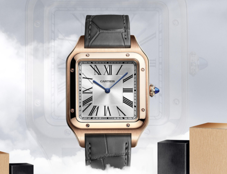 Fake Cartier Santos-Dumont XL with a hand-wound mechanism