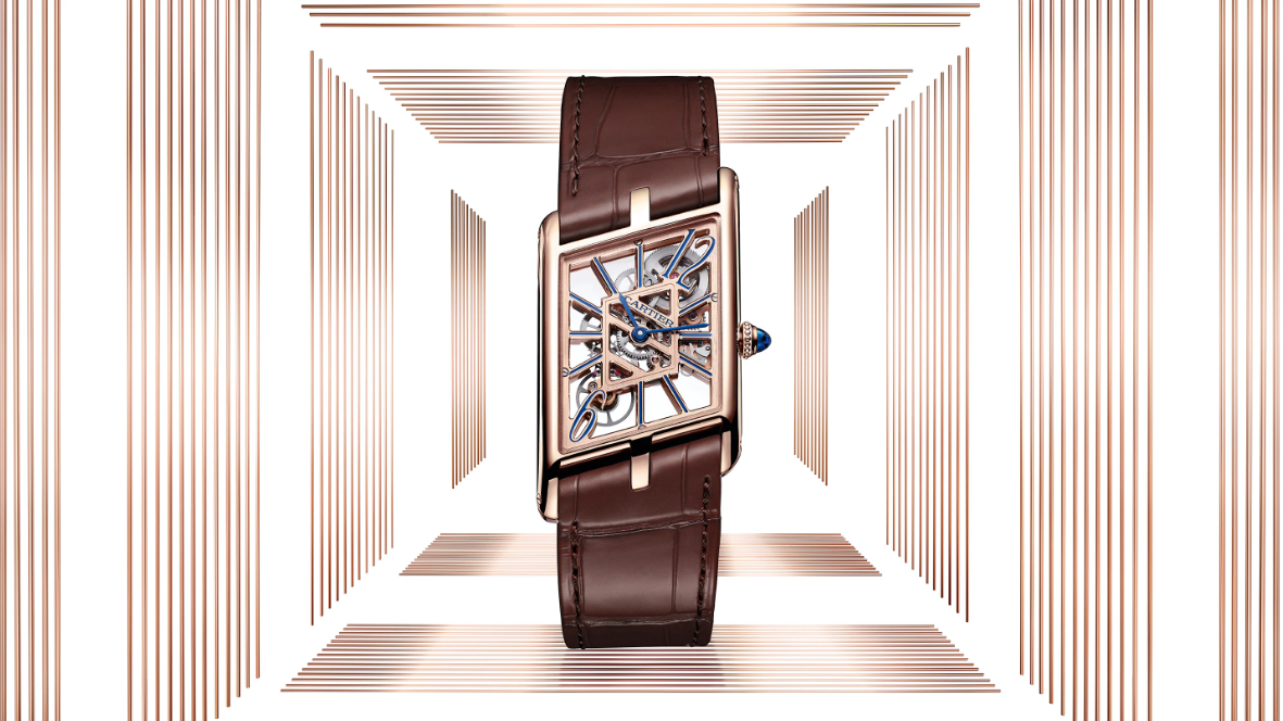 The Cartier Privé Collection Tank ‘Asymmetric Skeleton’ replica watches